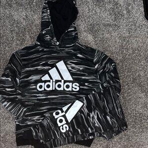 Adidas Monochrome Pattern Hoodie